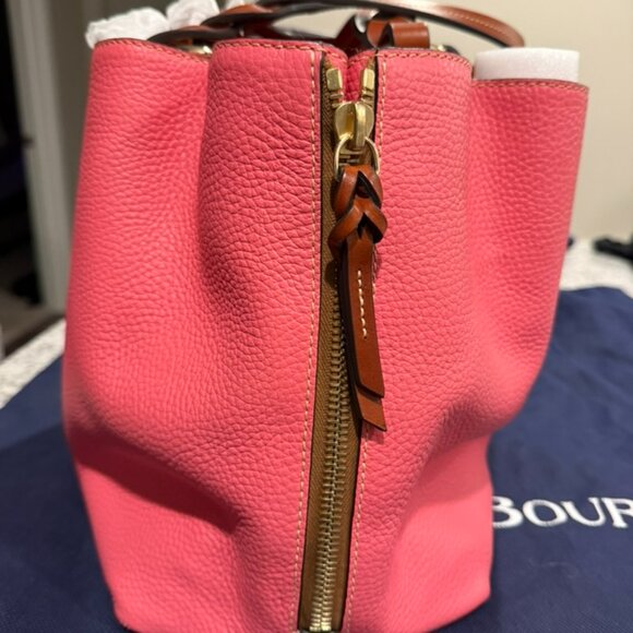 Dooney & Bourke Pink Leather Handbag - Picture 3 of 16